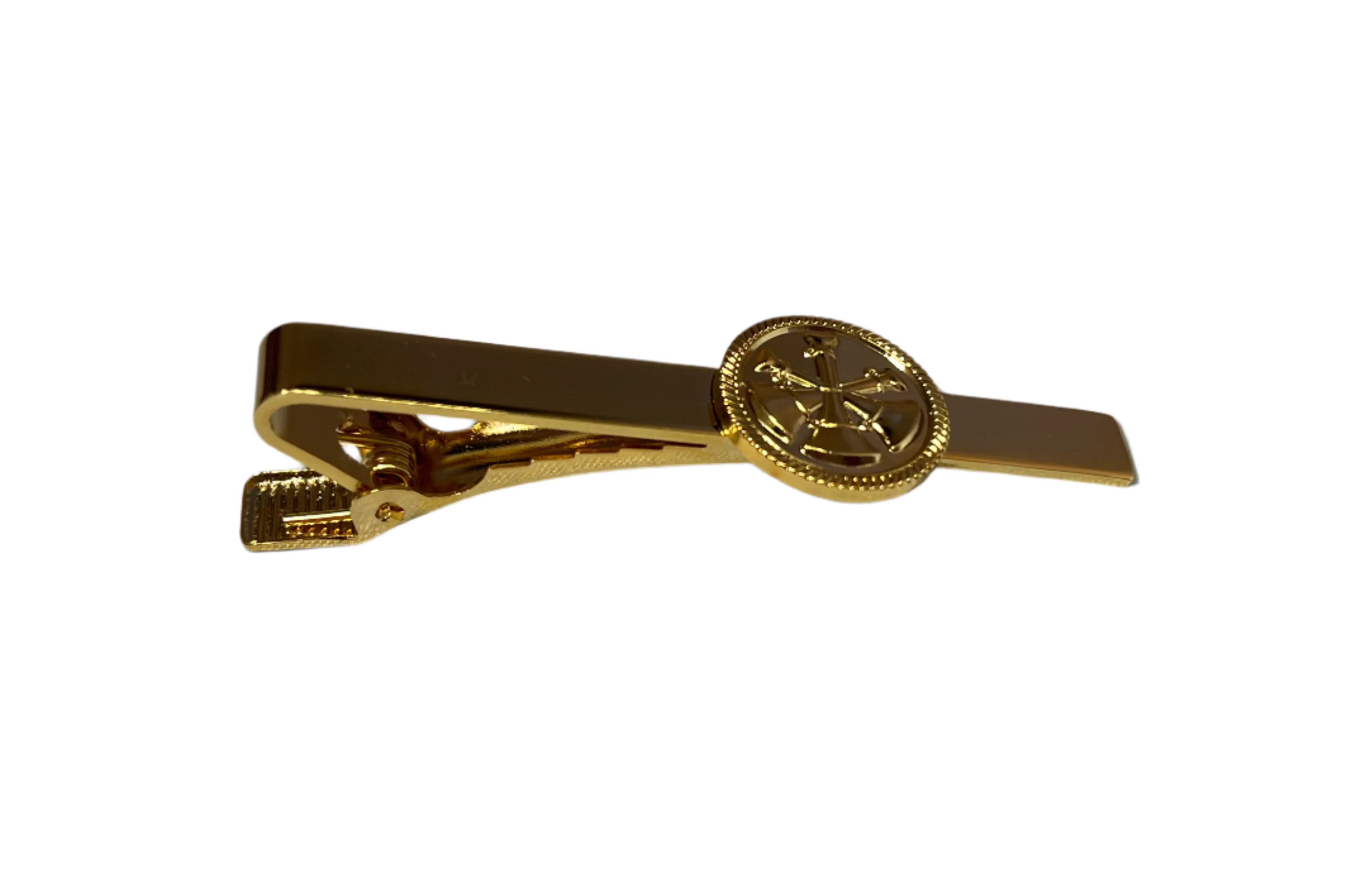 Three Crossed Trumpet Tie Bar - JW14GL081G