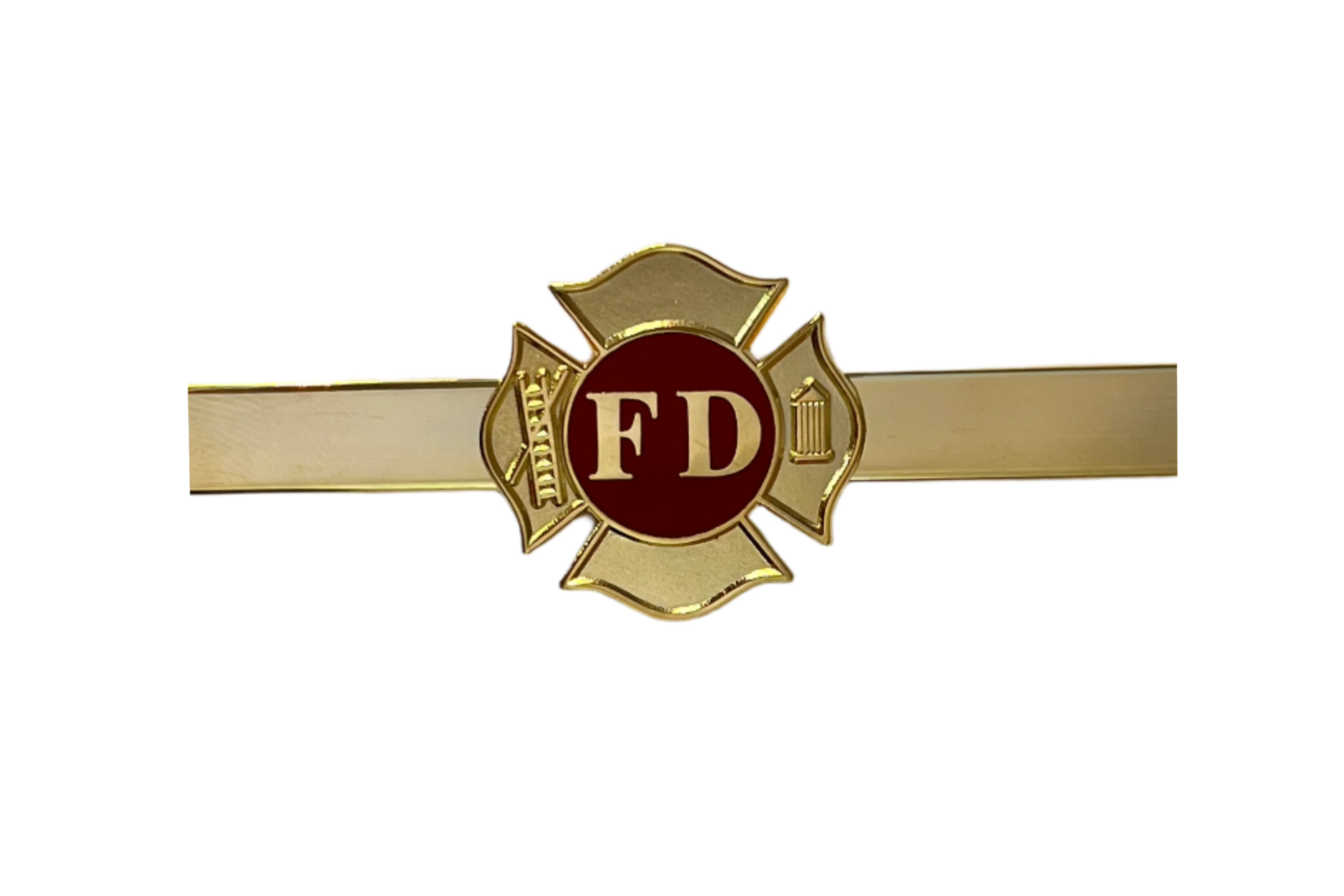 Gold FD Maltese Cross Tie Bar - JW14GLF48G
