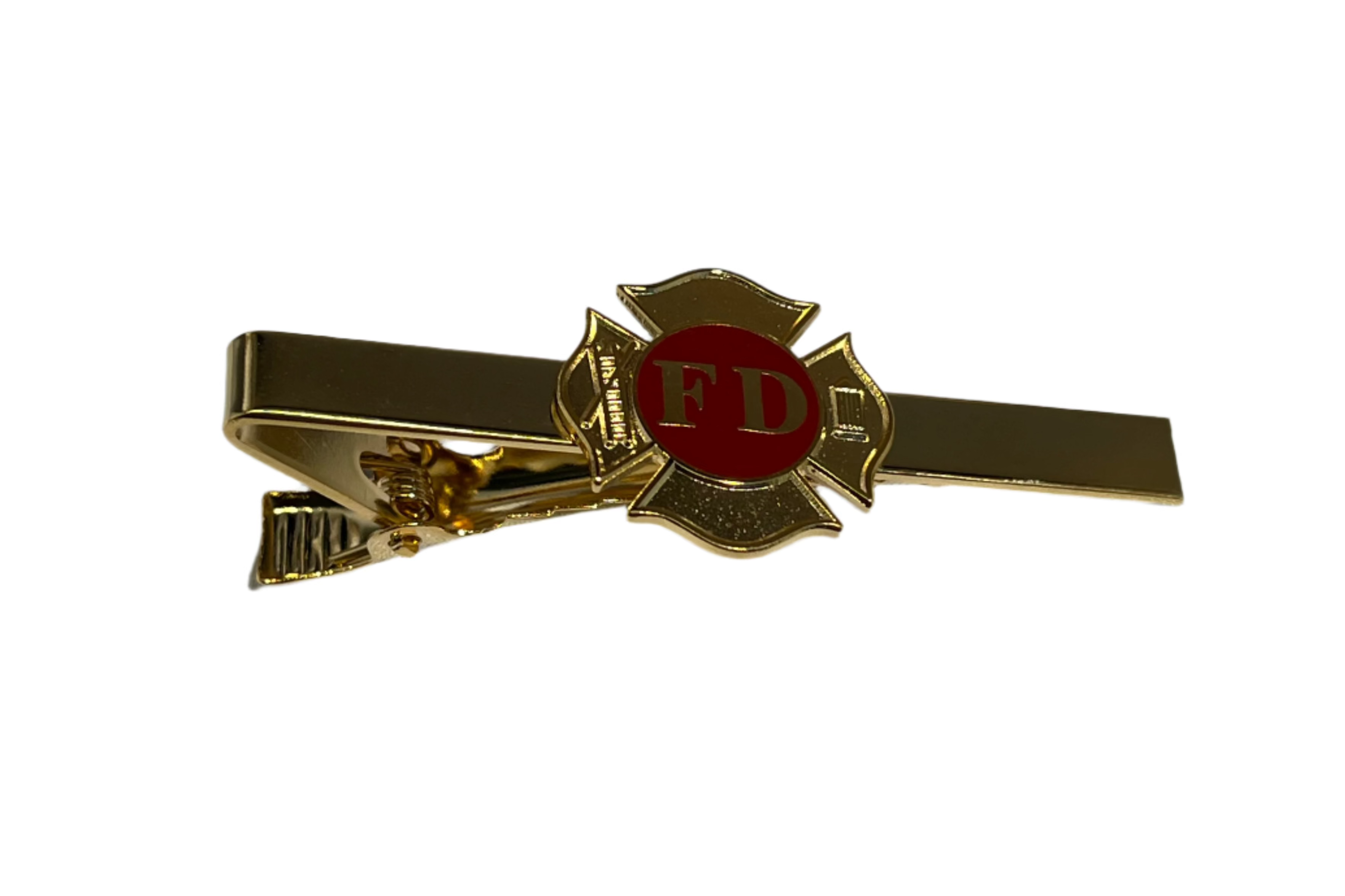 Gold FD Maltese Cross Tie Bar - JW14GLF48G