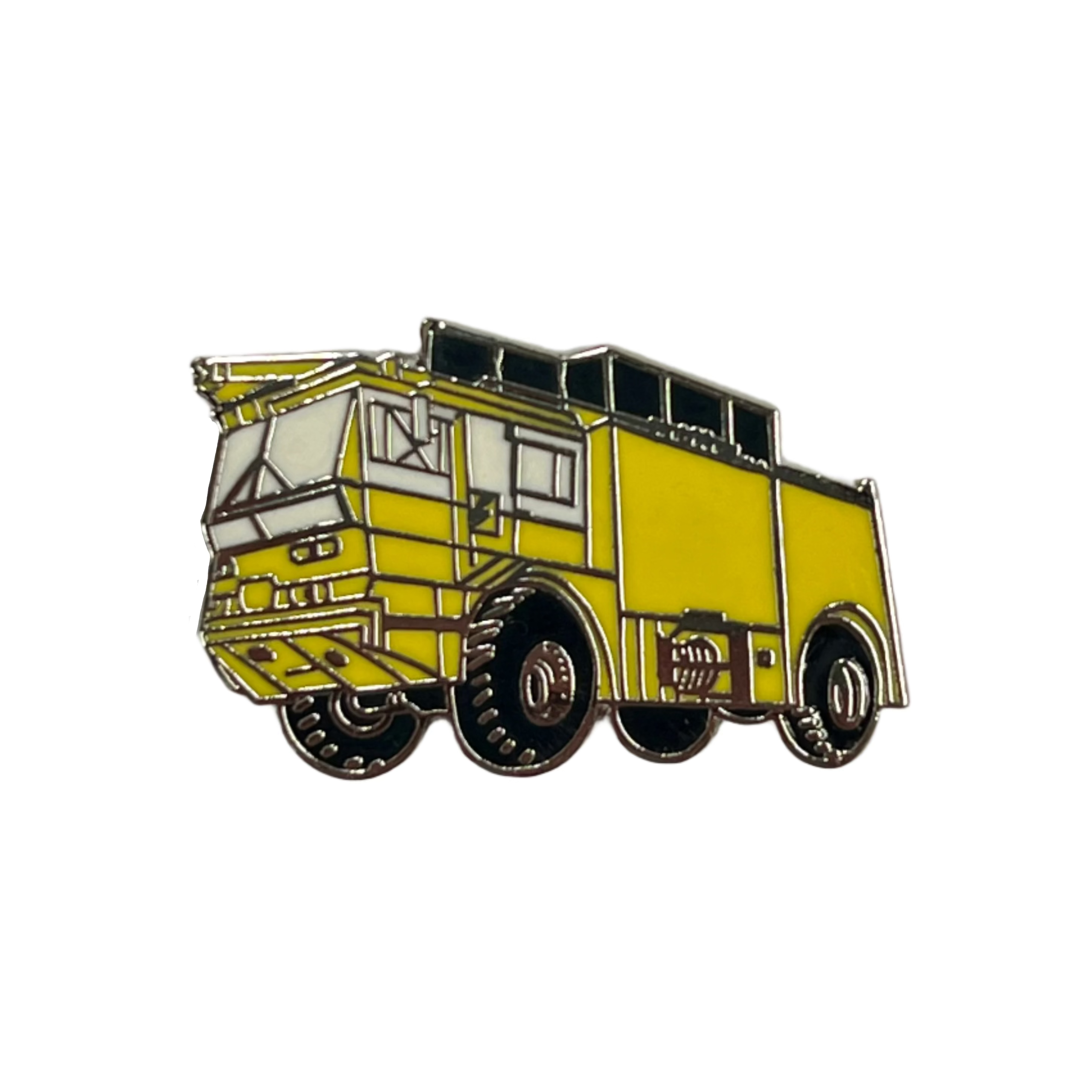 FIRE TRUCK Yellow Pin Gold
