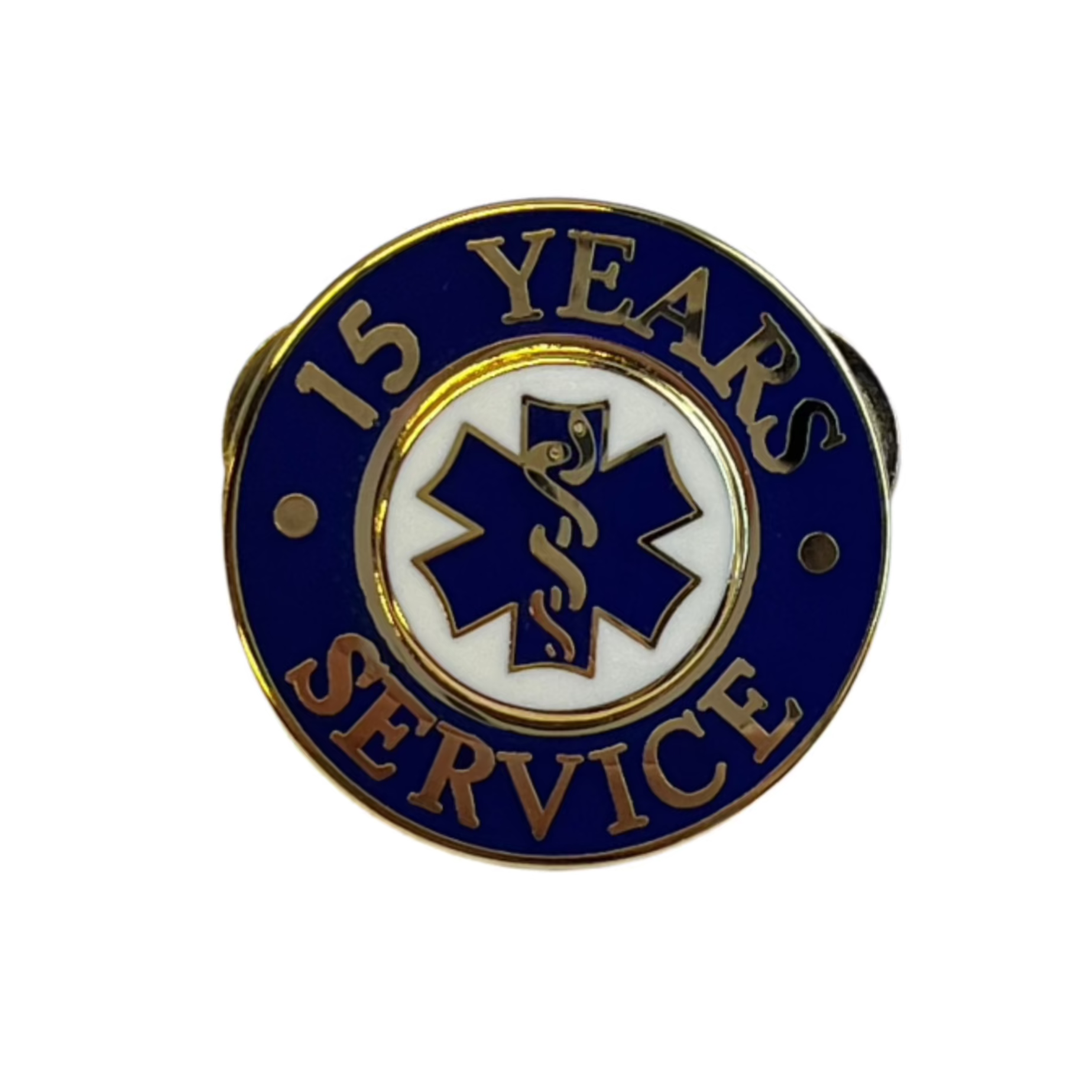 15 Yrs Service Gold Pin Blue - LF227GB