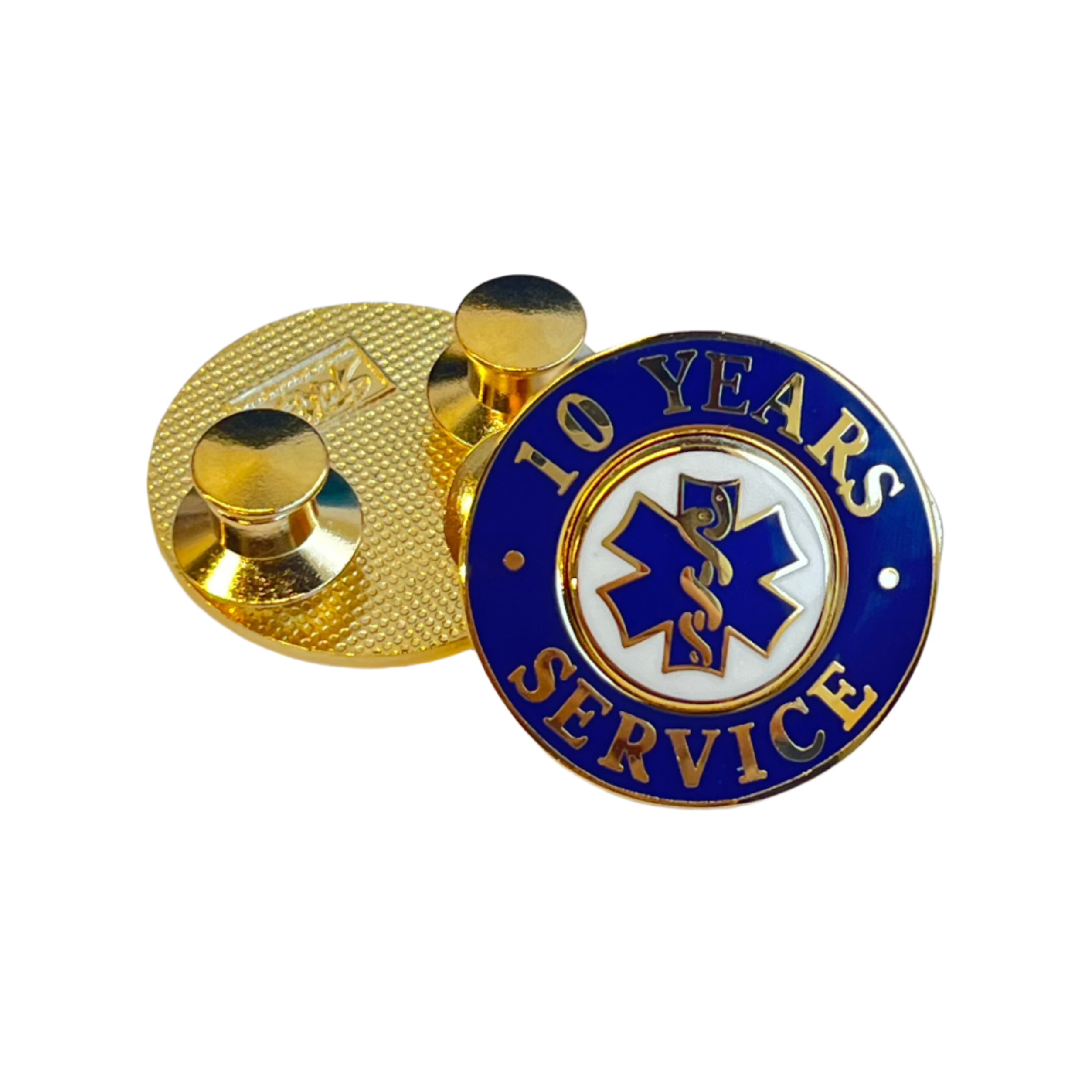 10 Yrs Service Gold Pin Blue - LF226GB