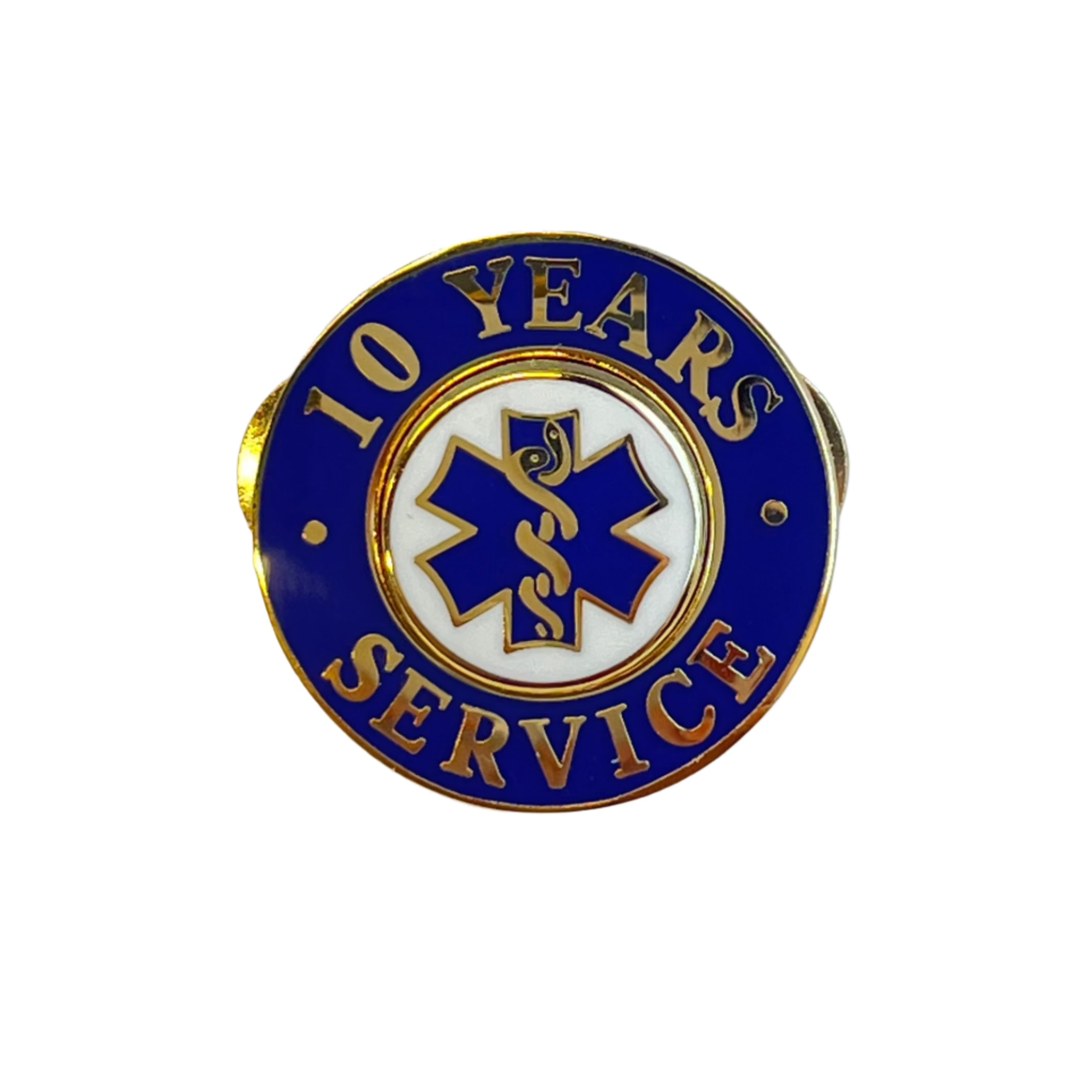 10 Yrs Service Gold Pin Blue - LF226GB