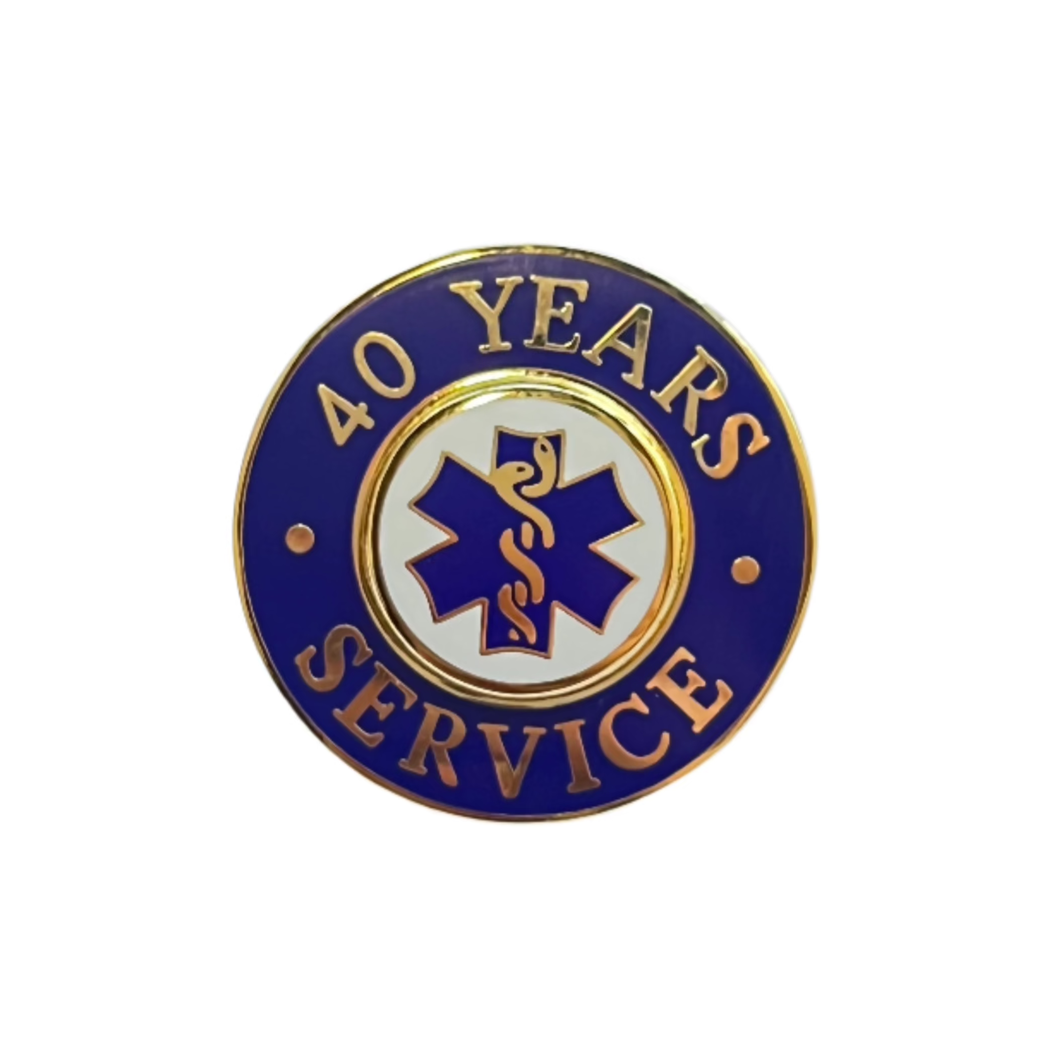 40 Yrs Service Gold Pin Blue - LF232GB