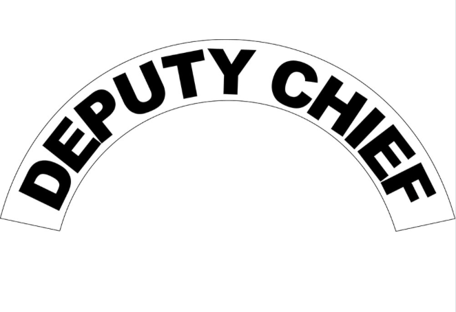 DEPUTY CHIEF Curved Helmet Decal - DC25DC