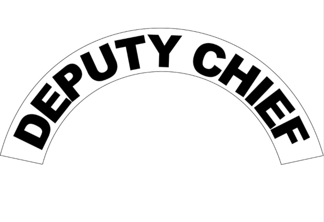 DEPUTY CHIEF Curved Helmet Decal
