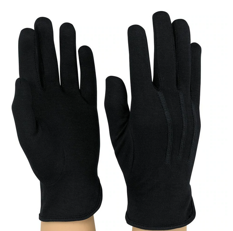 Black Cloth Gloves