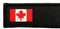 EMBROIDERED CANADA Flag Name Crest With Velcro Backing