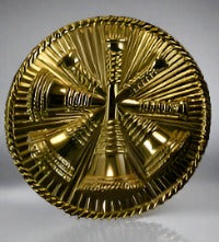 4 x Tumpet Gold Cap Badge