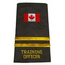 2 Bar Gold Training Officer Canada Flag Slip-Ons