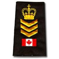 STAFF SERGEANT Gold Canada Flag Slip-Ons - EP07CG