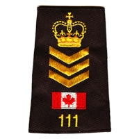STAFF SERGEANT Gold # Canada Flag Slip-Ons - EP07CNG
