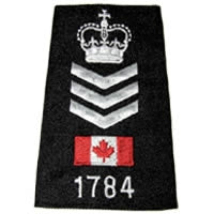 STAFF SERGEANT Canada Flag # Silver Slip-Ons - EP07CNS