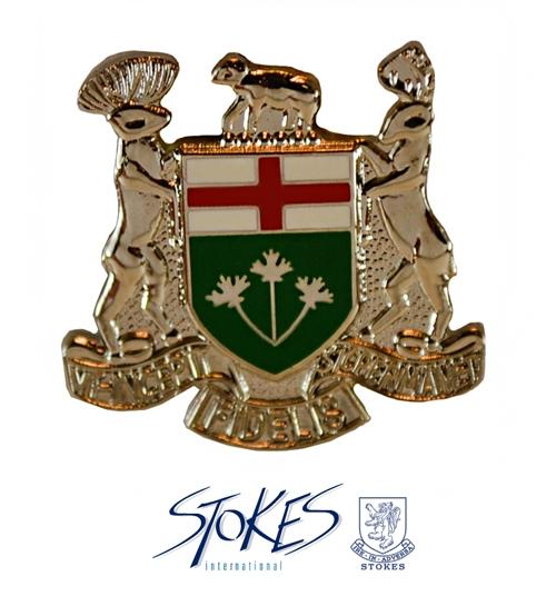 Ontario Coat of Arms Pin - LC24 | STOKES INTERNATIONAL