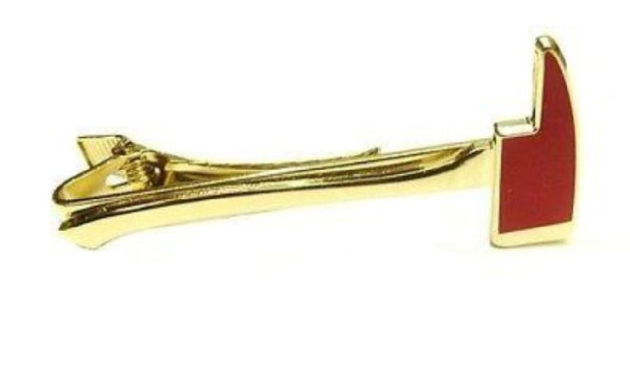 Fire Axe Gold Tie Bar - JW14GLF50G