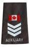 Auxiliary Sergeant Canada Flag Slip-Ons