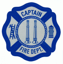 CAPTAIN Helmet Decals Blue and White