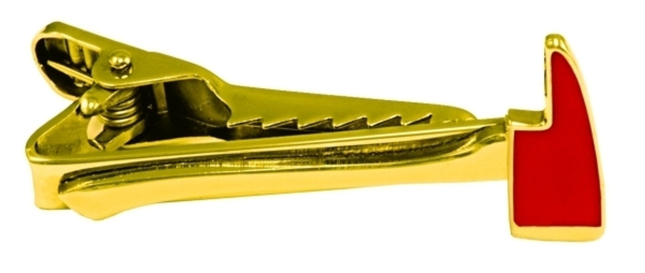 Fire Axe Gold Tie Bar - JW14GLF50G