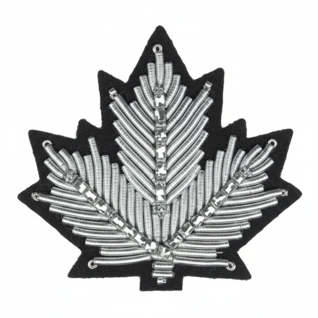 Maple Leaf with Stem 3/4" Bullion - SP909
