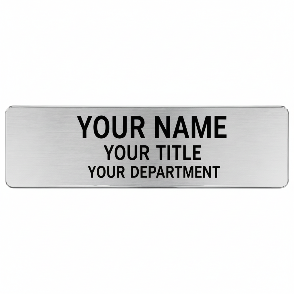 Name Bar 3 Lines - NB08G/S3