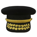 Fire Chief 2 Row Maple Leaf Hat - SC403