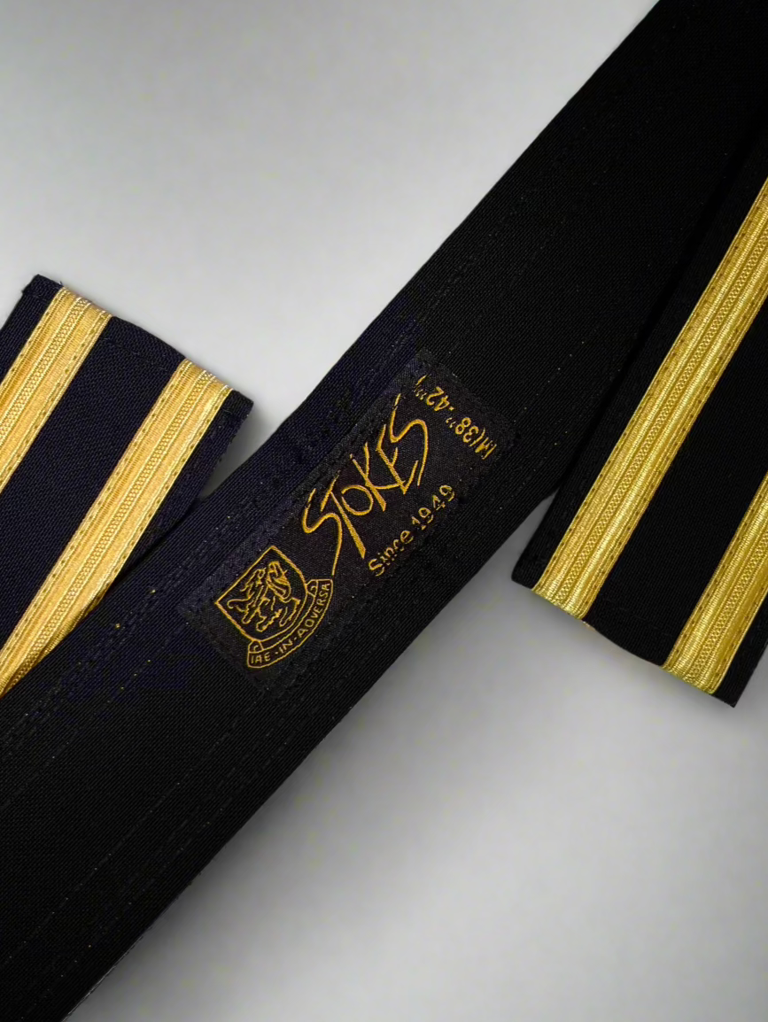 Gold or Silver Braid Edged Ceremonial Belt - BT031L