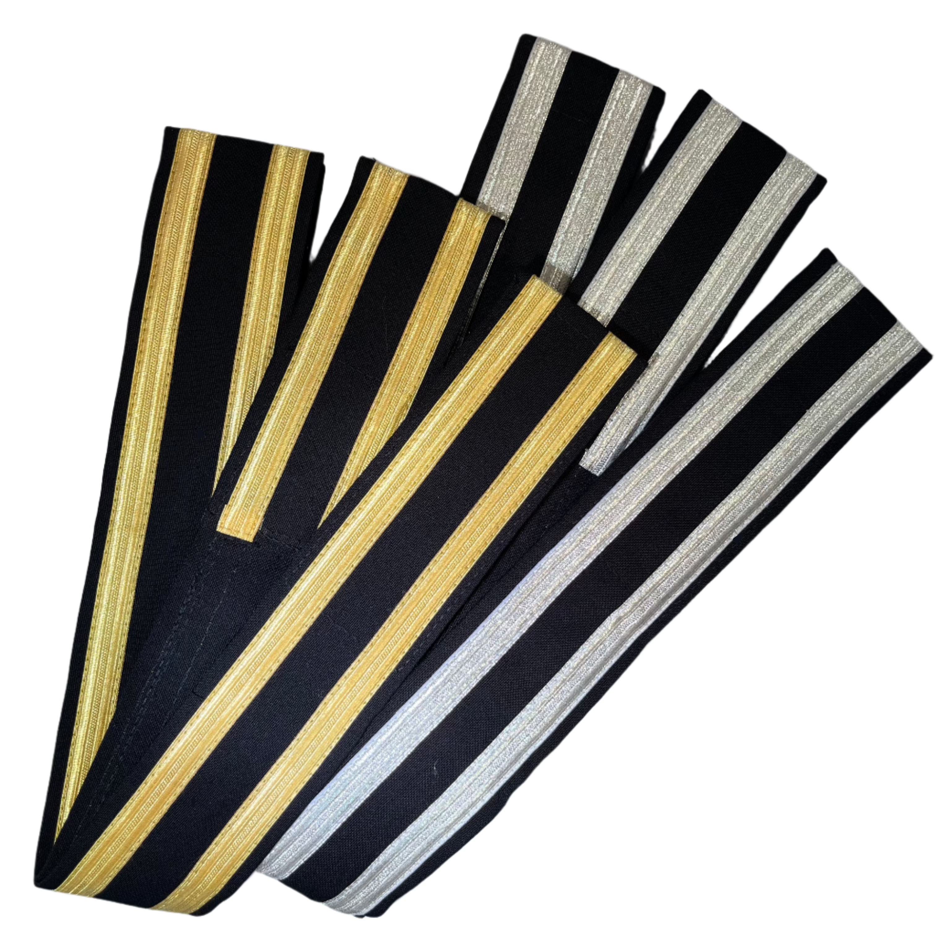 Gold or Silver Braid Edged Ceremonial Belt - BT031L