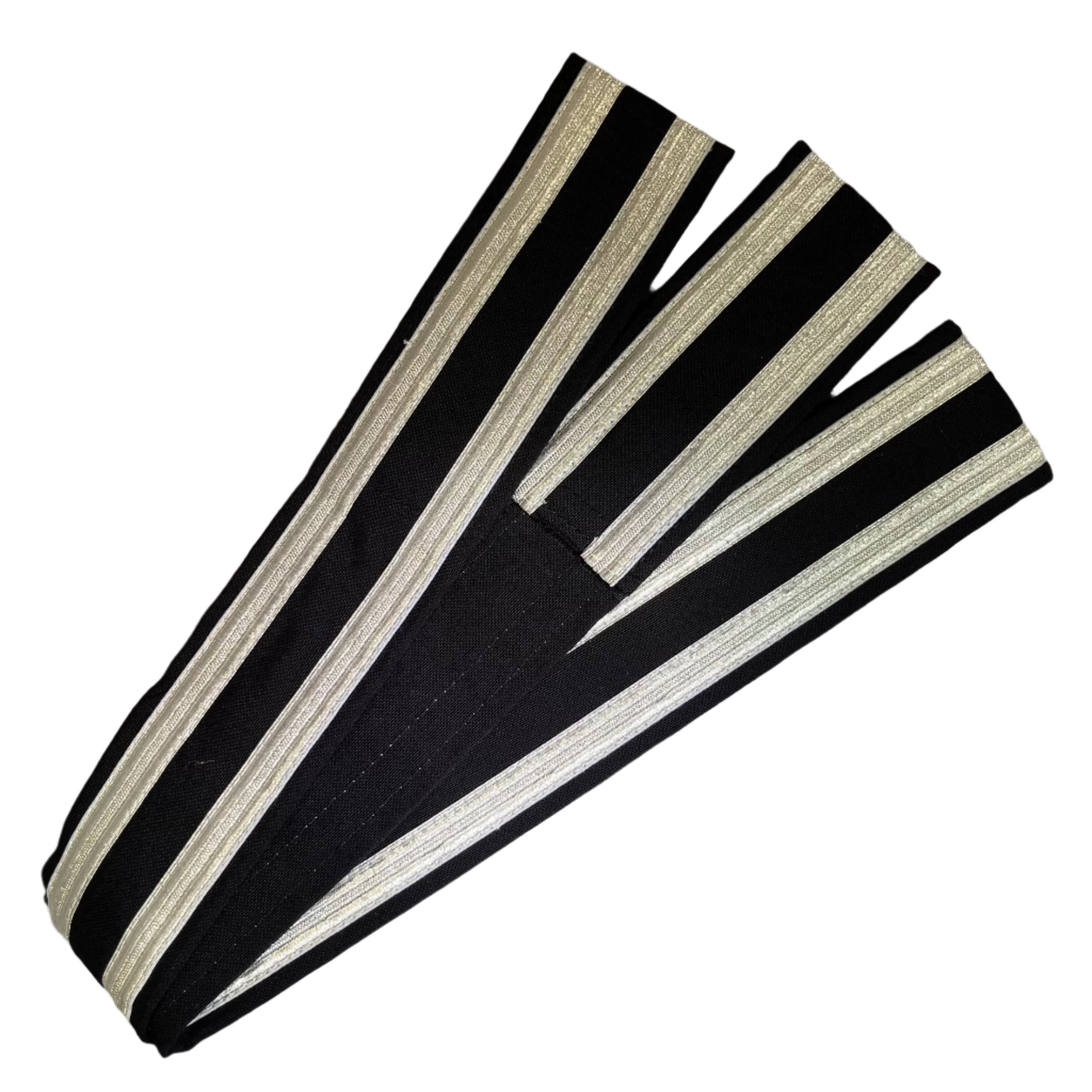 Gold or Silver Braid Edged Ceremonial Belt - BT031L