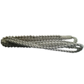 Metallic Silver Cord Lanyard - LN10S
