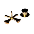 Captain 2x Trumpet Cut Out Pin - LF02