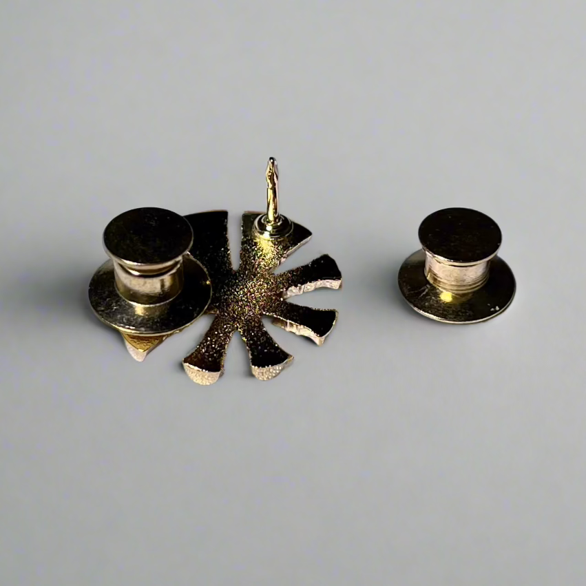 Deputy Chief 4x Trumpet Cut Out Gold Pin