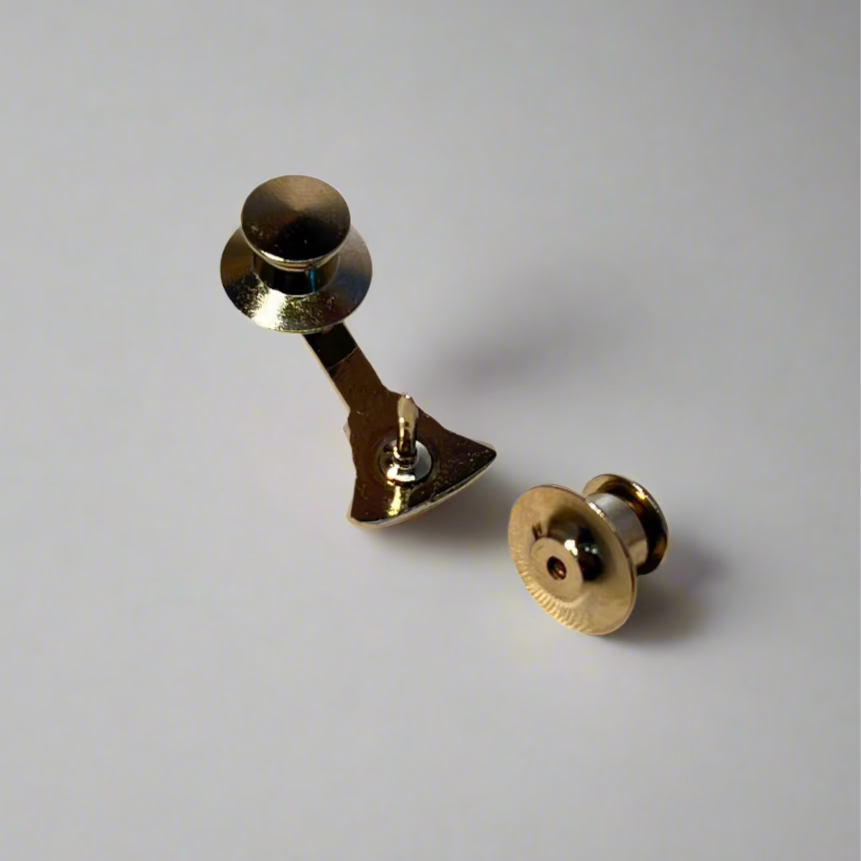 Lieutenant 1-Trumpet Cut Out Silver Pin