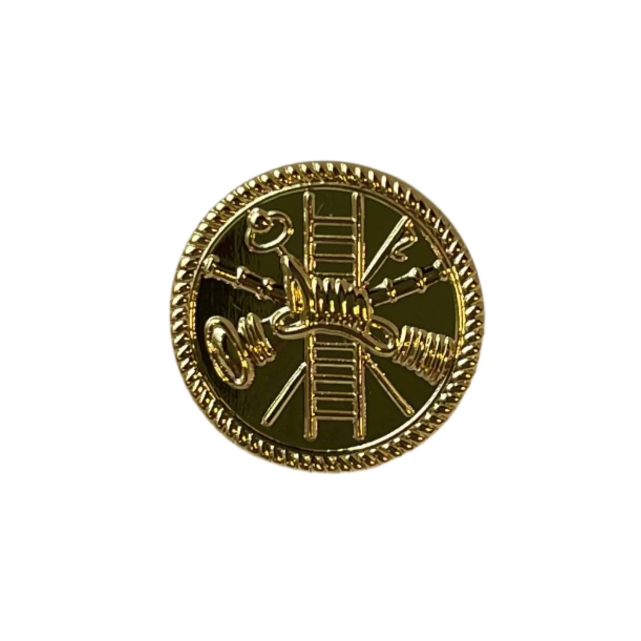 Small Gold Fire Symbol Shirt Pin - LF111G