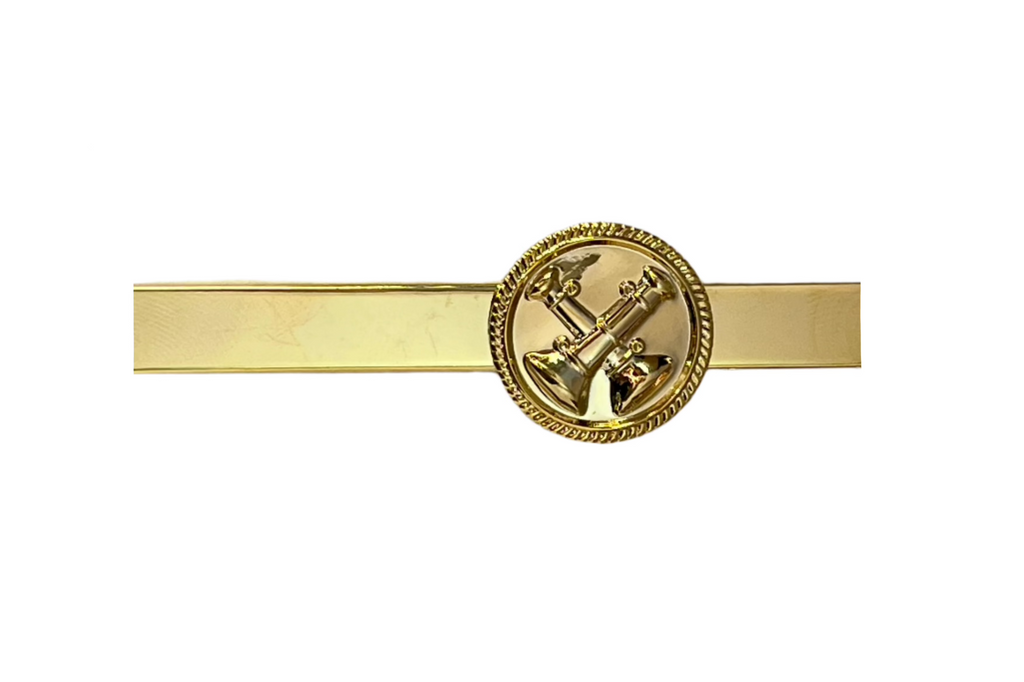Two Crossed Trumpet Tie Bar  - JW14GL071G