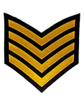 4 Chevron Tunic Crest Gold - SP009G