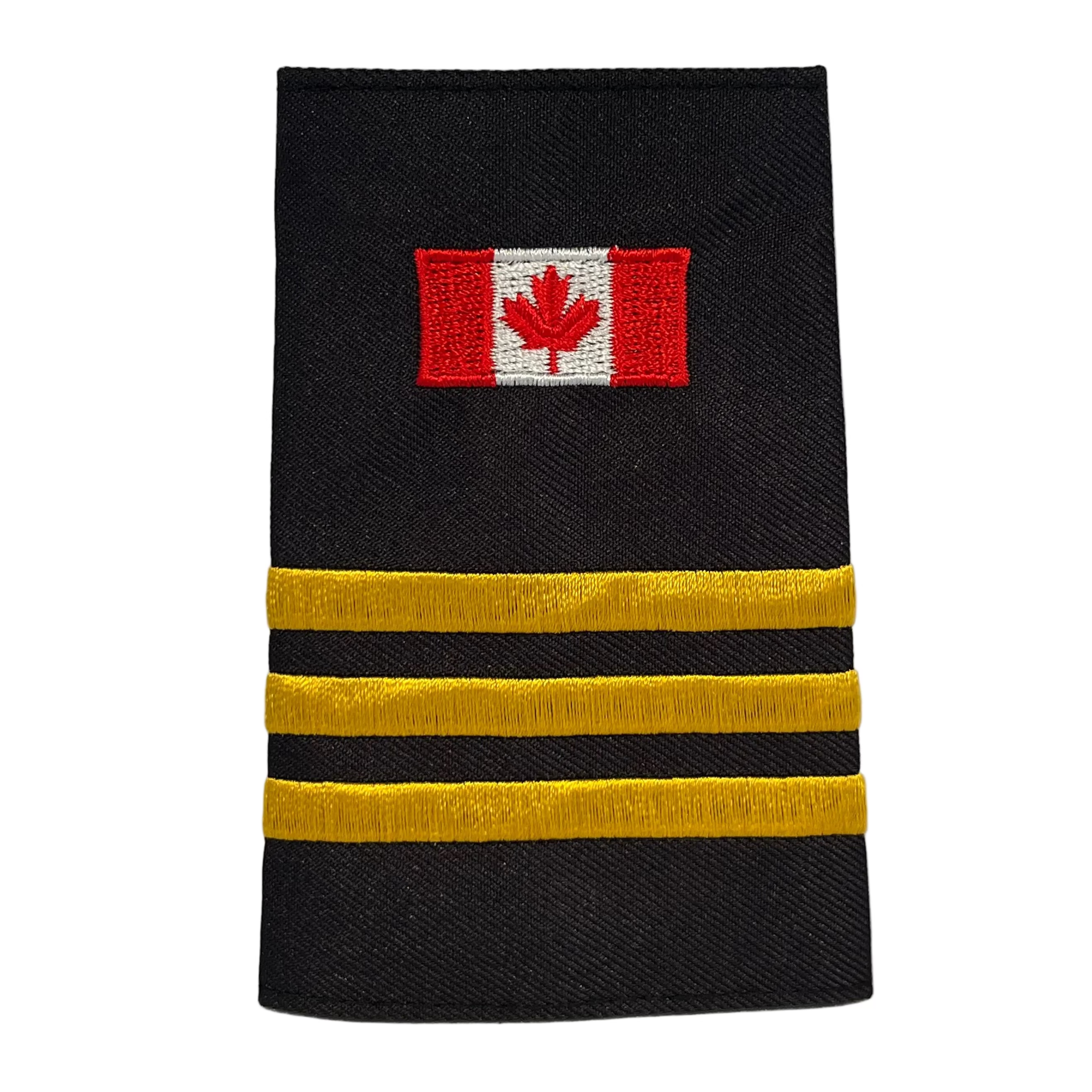 Canada Flag 3 Bar Gold Slip-Ons - EF112C1G