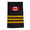 Canada Flag 3 Bar Gold Slip-Ons - EF112C1G