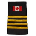 Canada Flag 4 Bar Gold Slip-Ons - EF111C1G