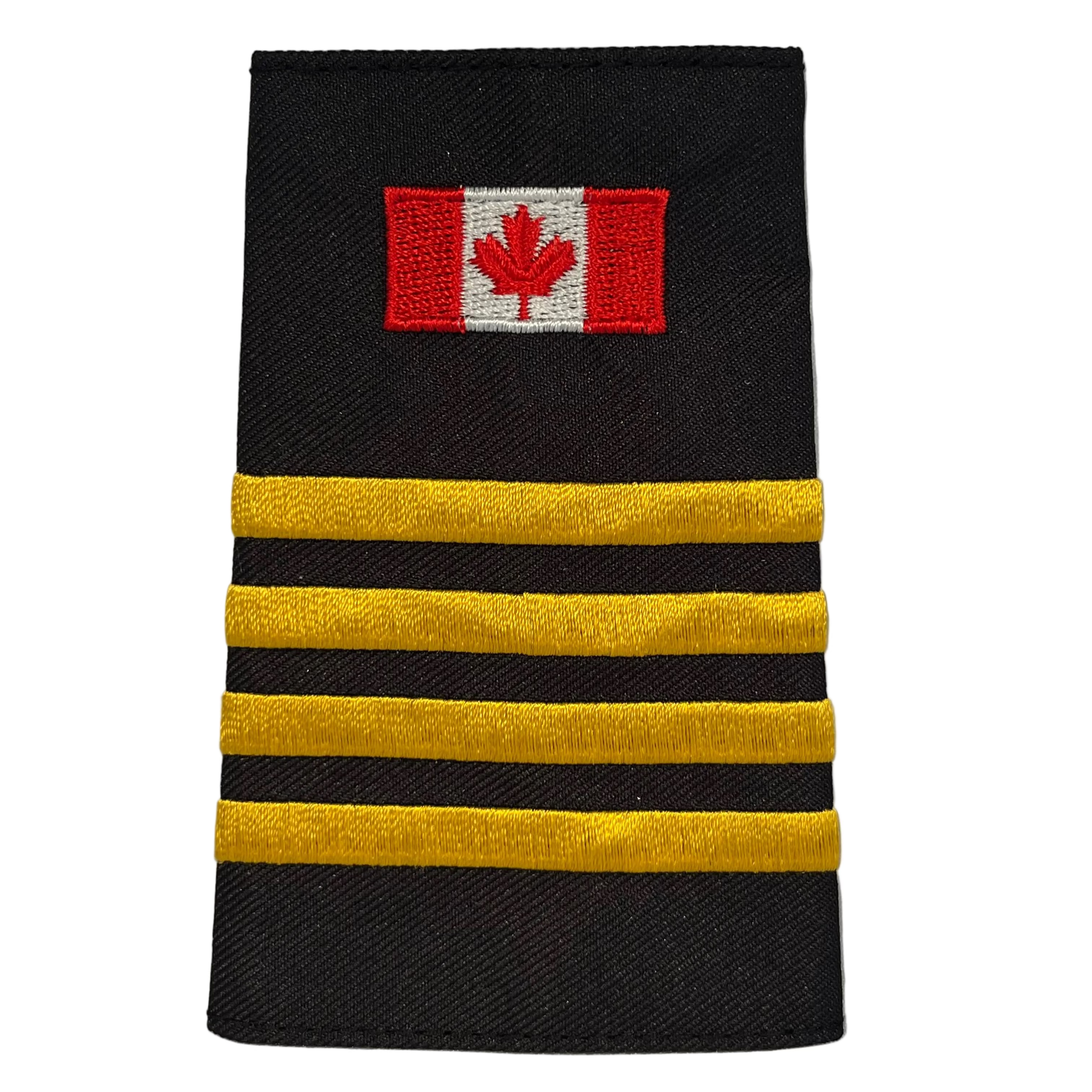 Canada Flag 4 Bar Gold Slip-Ons - EF111C1G