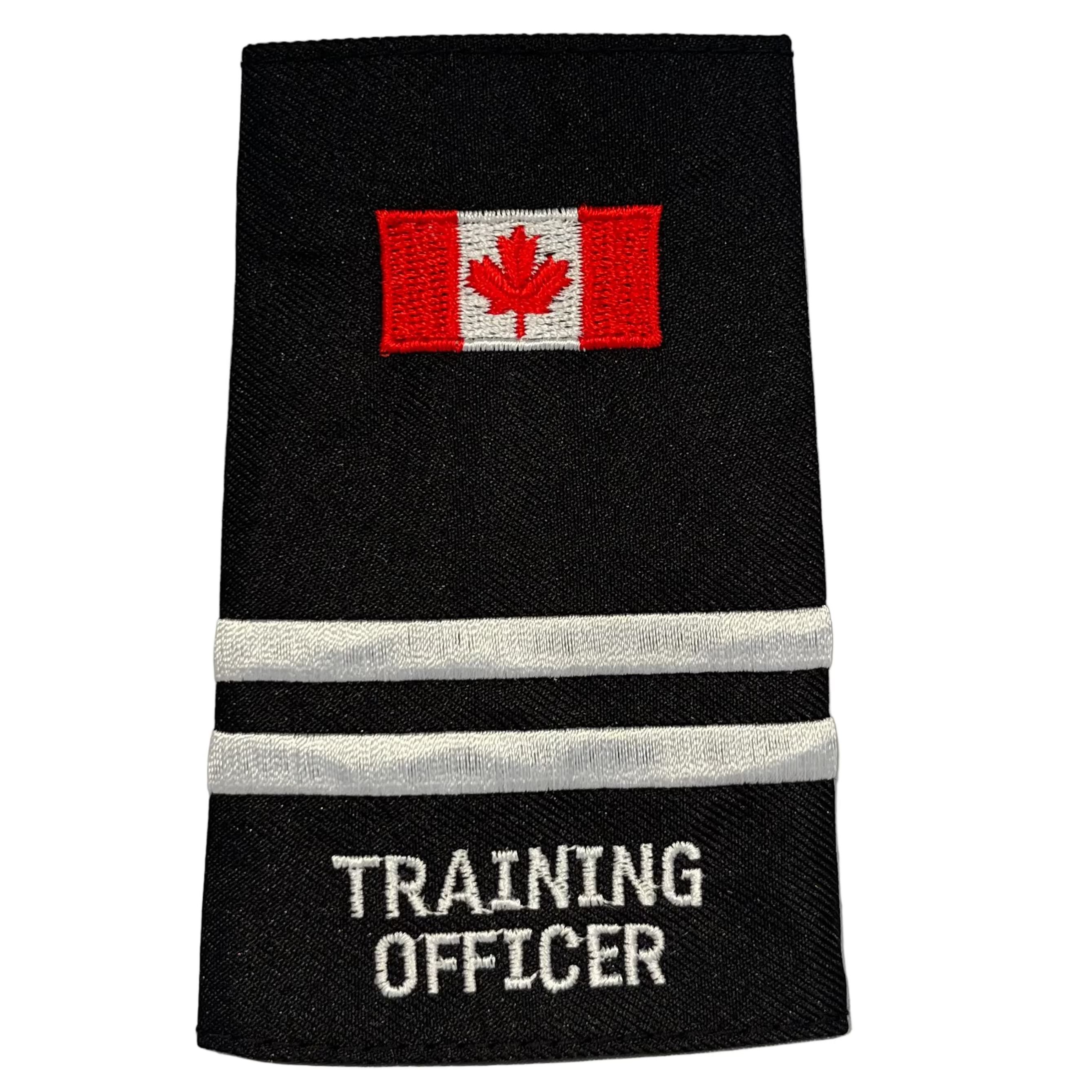 2 Bar Training Officer Canada Flag Slip-Ons - EF118C