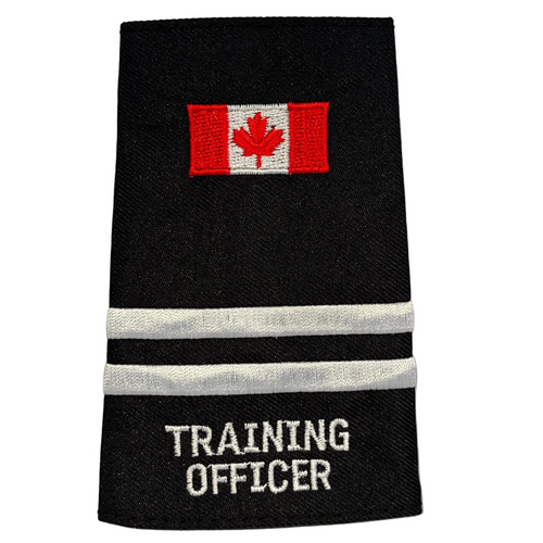 2 Bar Training Officer Canada Flag Slip-Ons - EF118C