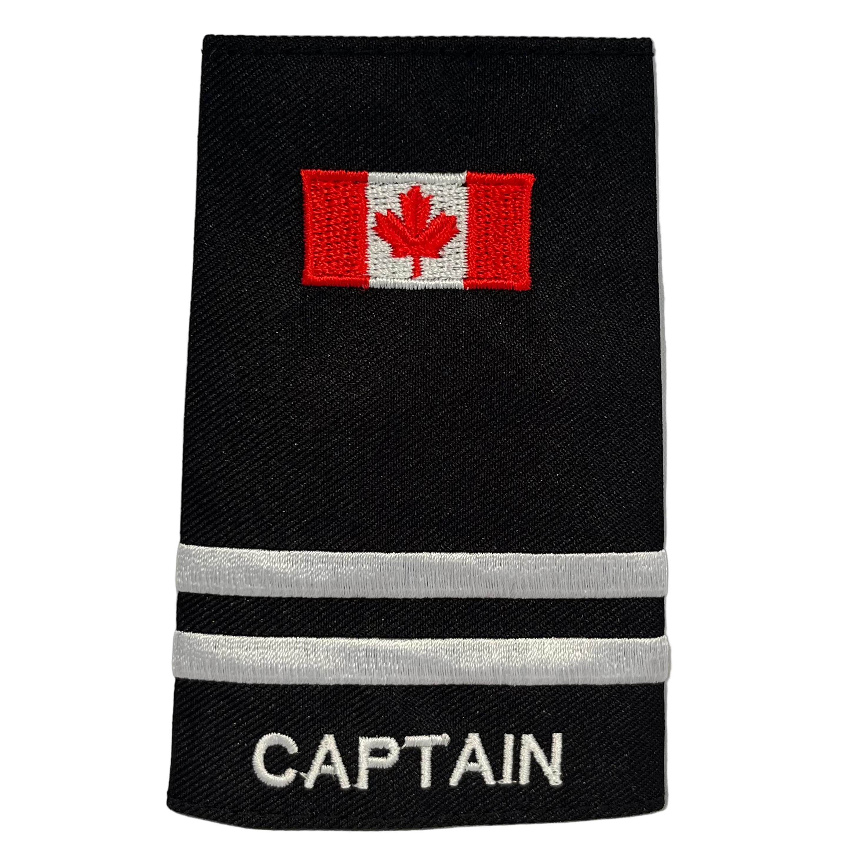 Canada Flag 2 Bar Captain Slip-Ons - EF113C