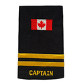 Canada Flag 2 Bar Captain Slip-Ons - EF113C