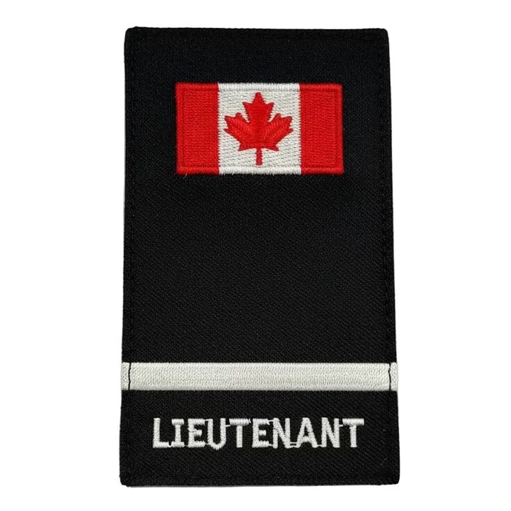 Canada Flag 1 Bar Lieutenant Slip-Ons - EF114C