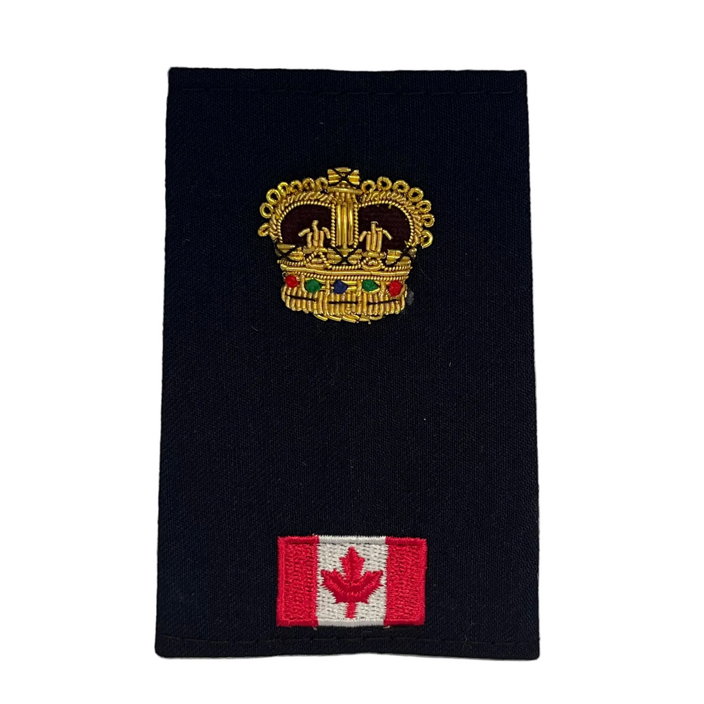 Superintendent Gold Bullion with Canada Flag Slip-Ons - EP43GC