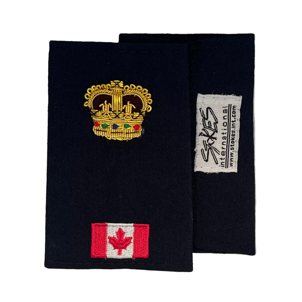 Superintendent Gold Bullion with Canada Flag Slip-Ons - EP43GC