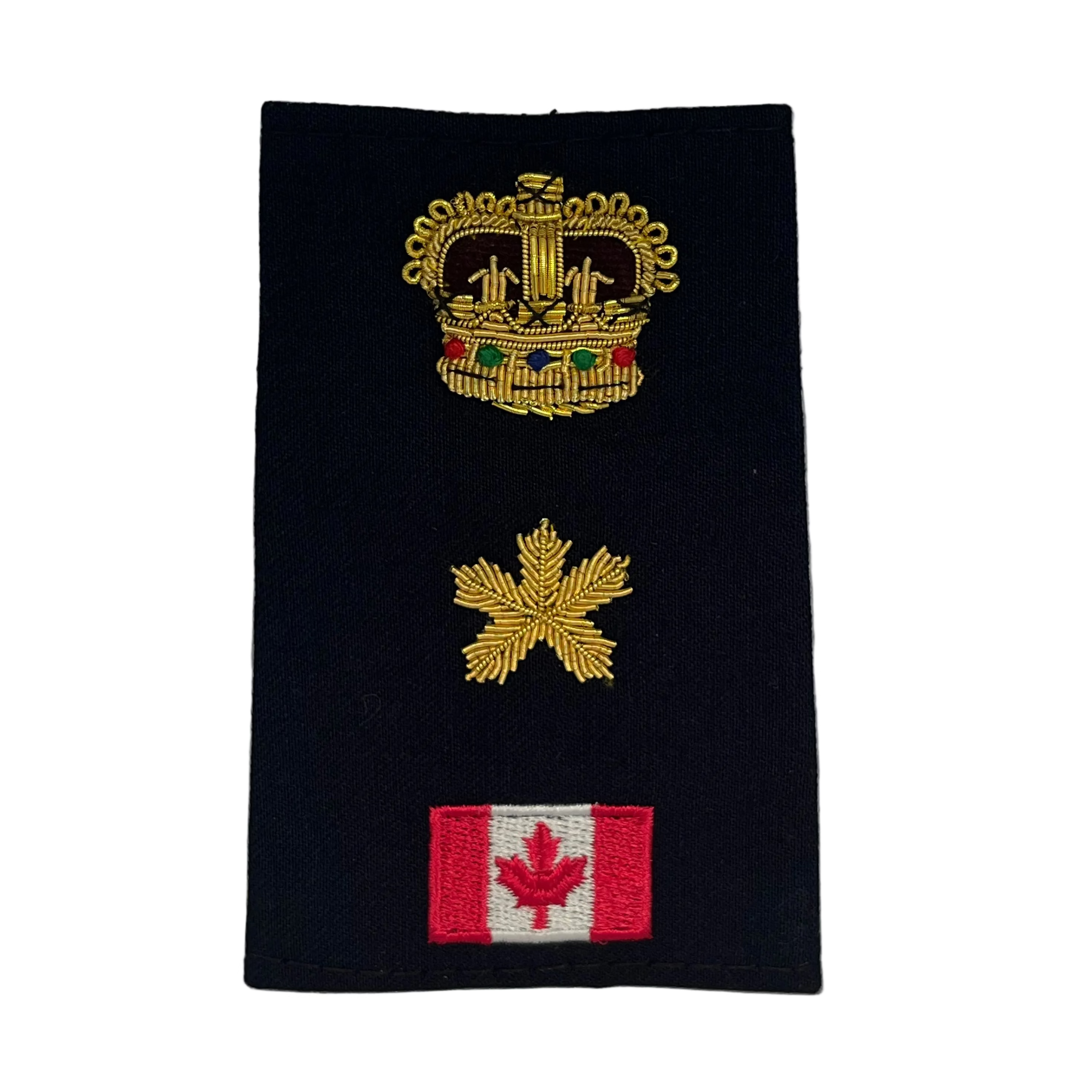 Staff Superintendent Gold Bullion with Canada Flag Slip-Ons - EP42GC