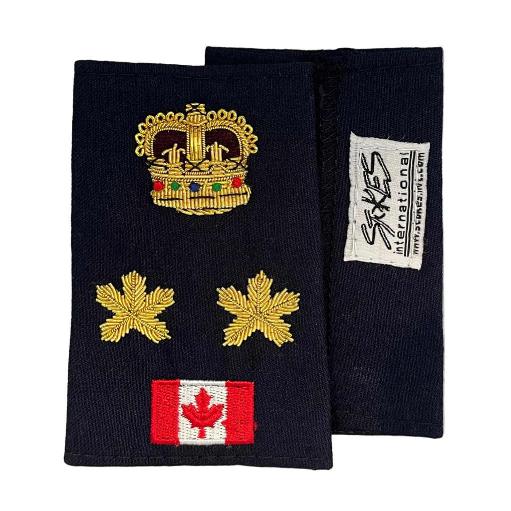 Deputy Chief Pip/Crown with Canada Flag Slip-Ons - EP41GC