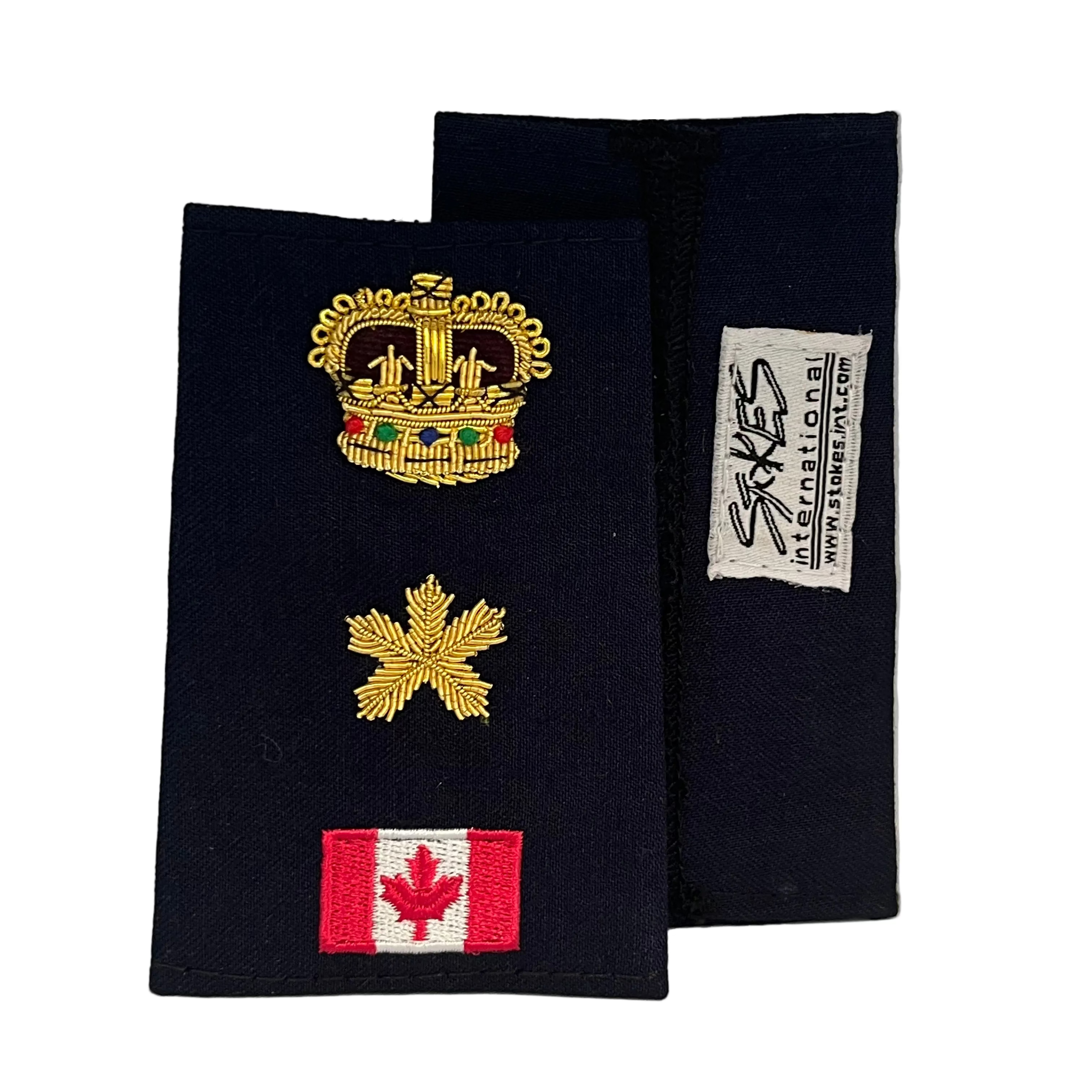 Staff Superintendent Gold Bullion with Canada Flag Slip-Ons - EP42GC