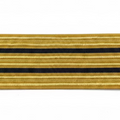 3 Bar Gold Multi Uniform Braid - SB0013G
